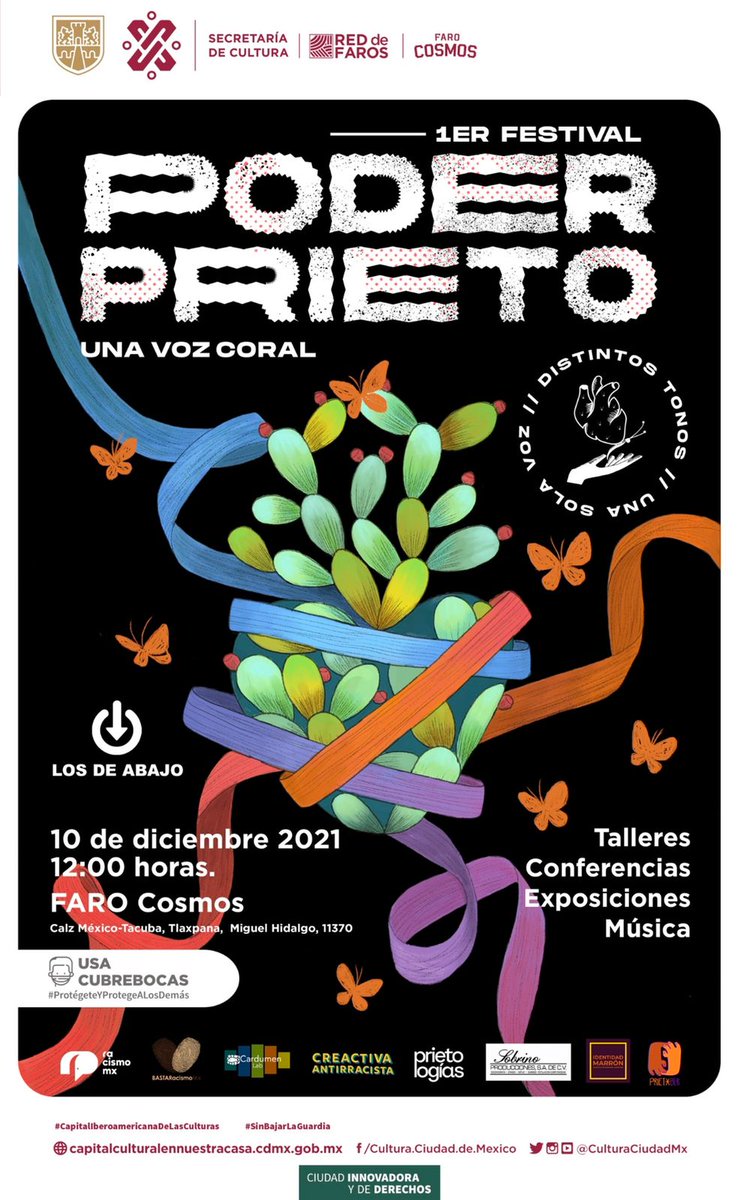 poderprieto_mx's tweet photo. Los 4 carteles de nuestro #FestivalPoderPrieto
Un honor la participación de nuestras voces @xururuka @wessmontoya @_riquis_ @GloriaFelixArt 
#PoderPrieto #IlustracionPrieta
#AforoLimitado
👊🏿👊🏽👊🏾 https://t.co/9LPSQ4ZYAE