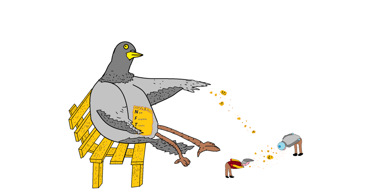 Matthew76840450's tweet photo. @stapleverse heres my entry "non fungible treats" im no artist but was fun to have a go XD https://t.co/kGGntv7Fii