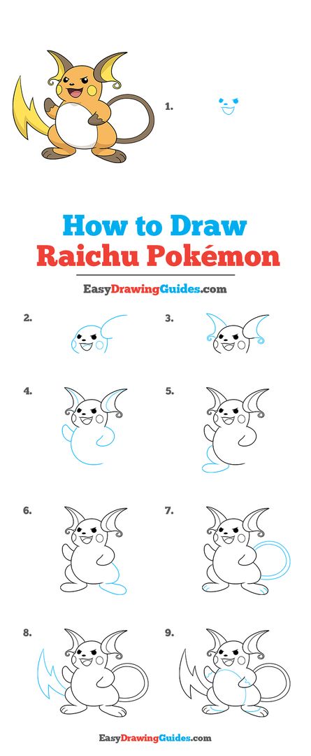 How To Draw Pikachu? - Step by Step Drawing Guide for Kids