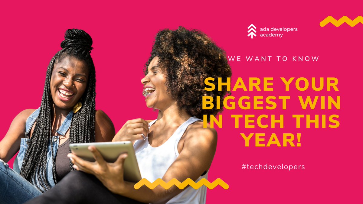 adaacademy's tweet image. As we head into a new year, what better time to reflect on your accomplishments?

Tell us your biggest win this year in tech! #techdevelopers