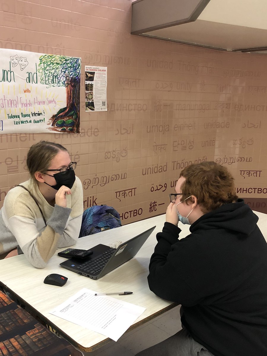 One more Lunch and Learn tutoring for 2021 on Friday, December 10 🙂 @UnityReedHS <a href="/URHSLibrary/">Unity Reed Lion Library 📚🦁</a> @urhsathletics @nicholsrd37