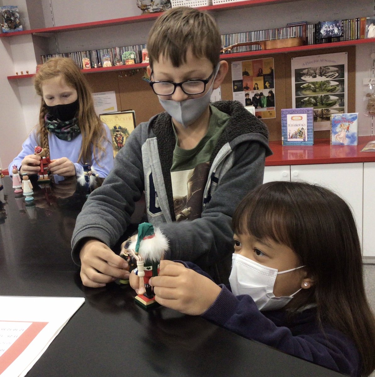 How many ways might we learn about the Nutcracker Suite? Check out our story walks, puppet shows, rhythm reading, and fun. #esasij