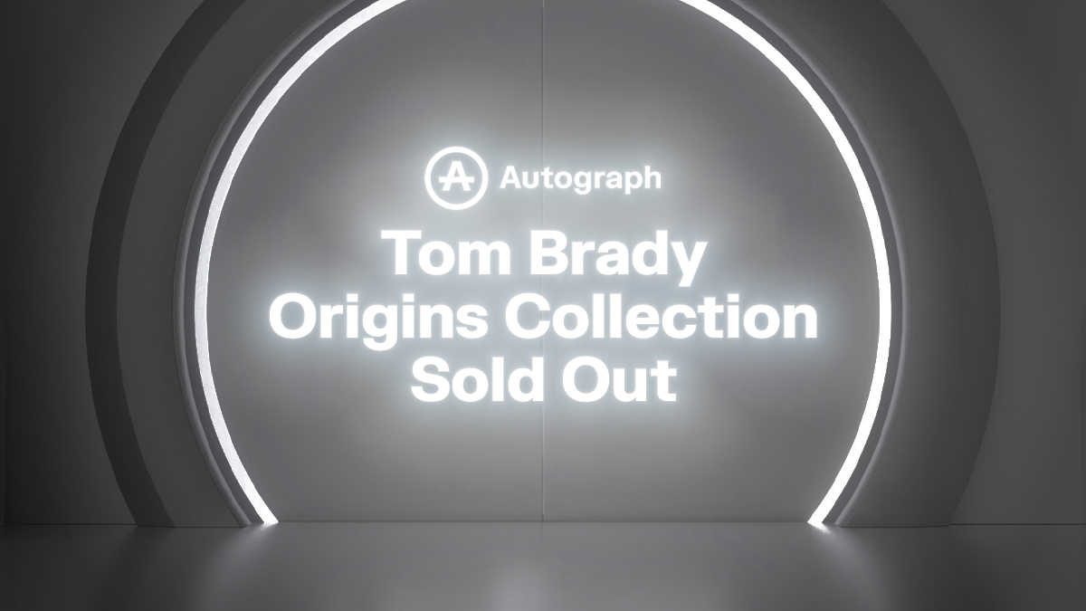 Autograph's tweet photo. The @TomBrady Origins Collection has officially sold out. https://t.co/JYv7ifcWi7