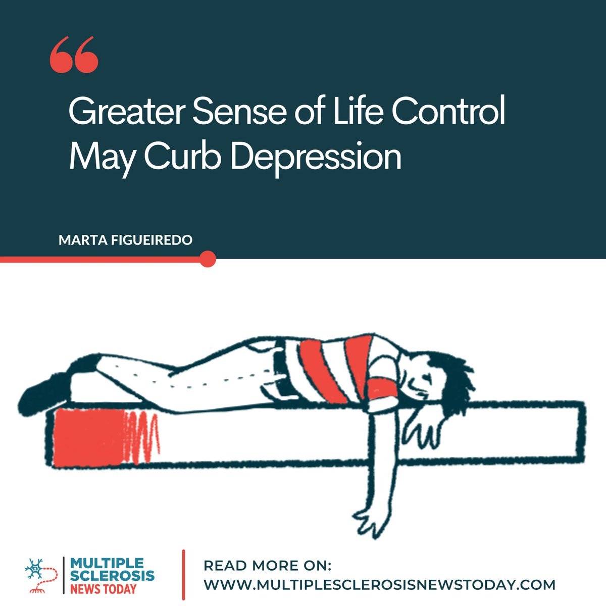 MSNewsToday's tweet photo. • Hot off the press, read the latest article on our #MSNewsToday website! •

Having a greater sense of control over life circumstances is associated with a significantly lower risk of future #depression in #MS patients. Read more: https://t.co/UIKJ0HUed8 #depressionandMS #MSnew https://t.co/7EJ9x4VQb1