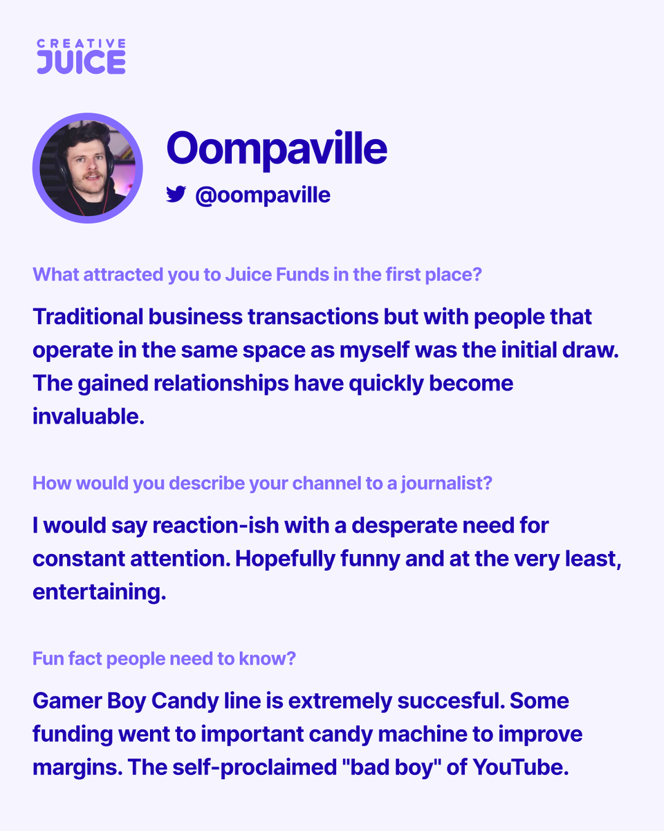 Creative Juice on Twitter: "🍬Caleb Phelps of react comedy channel  @Oompaville and SourBoys Sour Candy (https://t.co/GFJlO6Mllc)  https://t.co/xzCNFfre2t" / Twitter