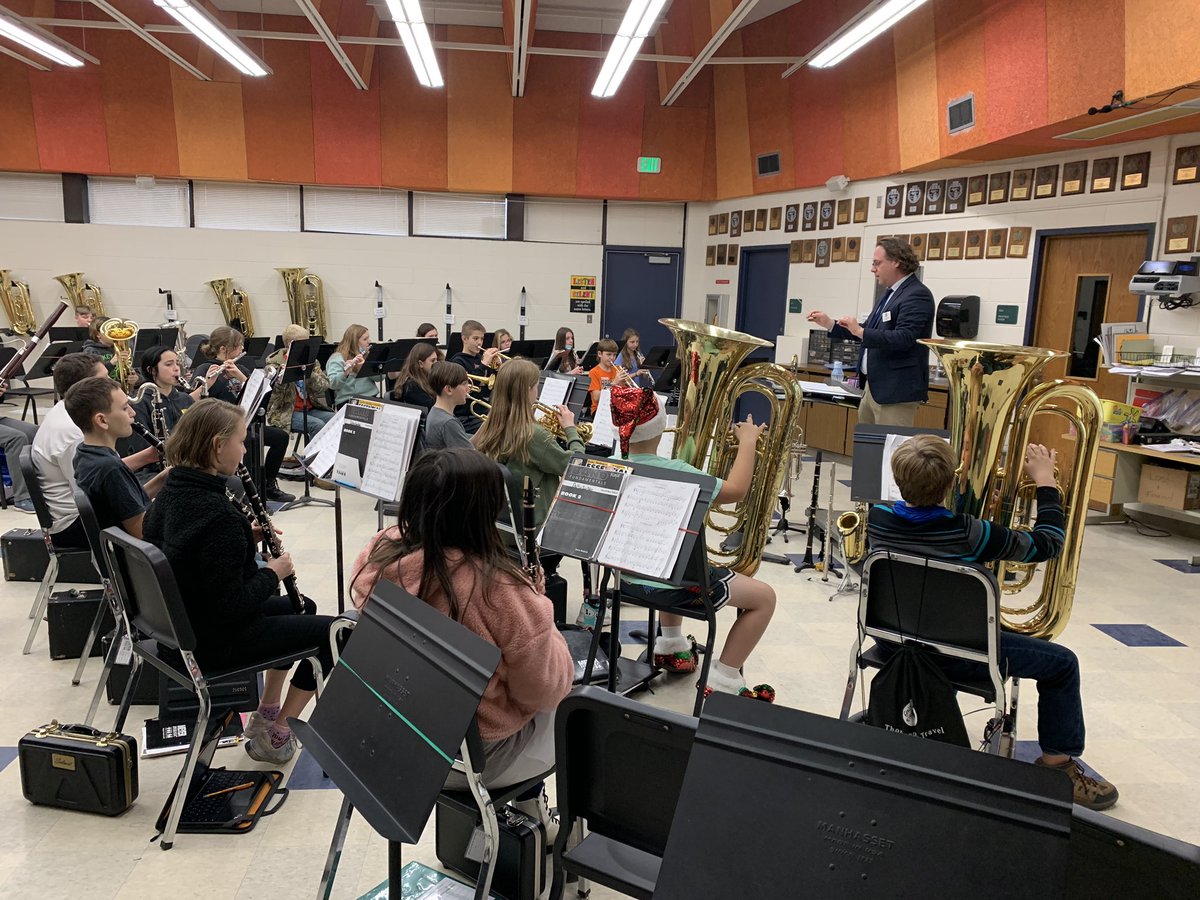 TY <a href="/dankesterke/">Dan</a> for working with the 7th &amp; 8th grade bands in advance of next week’s concert. We appreciate you!