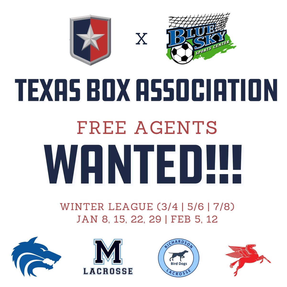 🚨FREE AGENTS WELCOME to participate in the Texas Box Association! Grades 3/4 - 5/6 - 7/8! Link in Bio. #TxHome4Box Details: stickstarlax.com/post/texas-box…