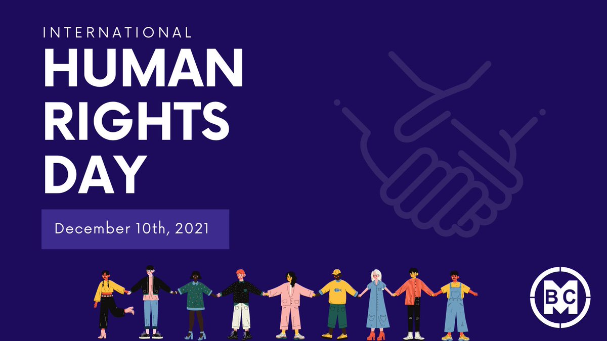 BMC_and_MCS's tweet image. Today we recognize International Human Rights Day. Human Rights Day on December 10 remembers the day the General Assembly of the UN adopted and proclaimed the Universal Declaration of Human Rights in 1948.