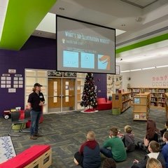 CzeStrong's tweet photo. Meeting a local illustrator, Jacob Rosier, was so much fun for our kids. @CZEStrong https://t.co/OHUoxSN0uI