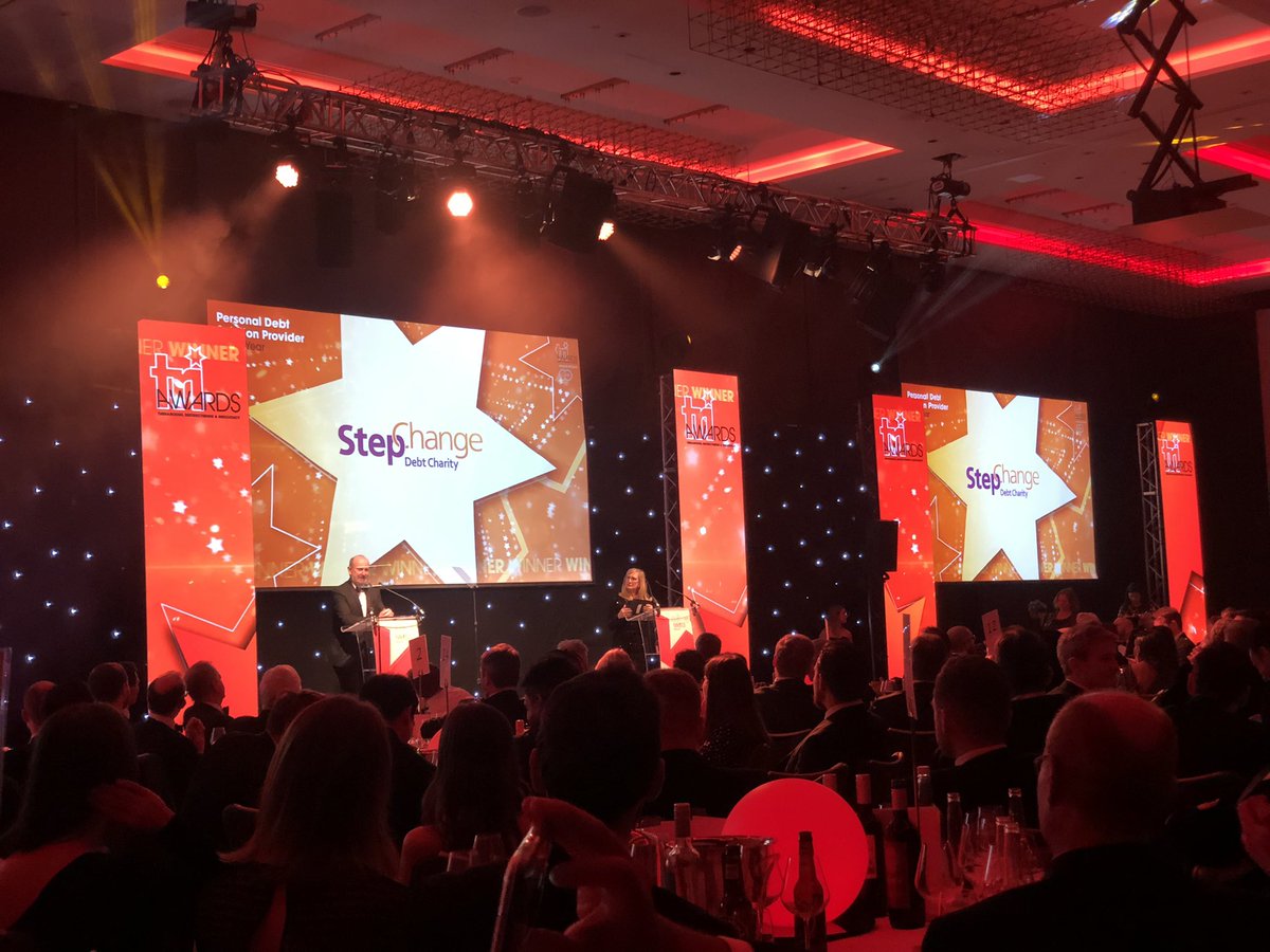 TRIStrategy_'s tweet photo. Personal Debt Solution Provider of the Year goes to @StepChange Congrats from everyone at #TRIawards 🥳 https://t.co/OUVJYZ0gpf