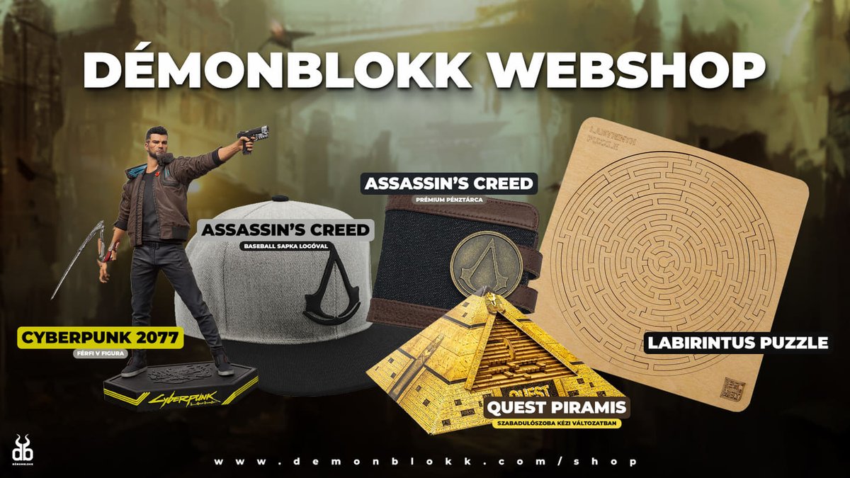 Demonblockk's tweet photo. Hey Blokkerek!
Elindult a Démonblokk webshop!
Ha szereted a különféle ügyességi és logikai játékokat vagy a menő figurákat és kiegészítőket, akkor ez a webshop neked szól.😎😁
https://t.co/X1MLTgSG8r https://t.co/14CdZZn5iK