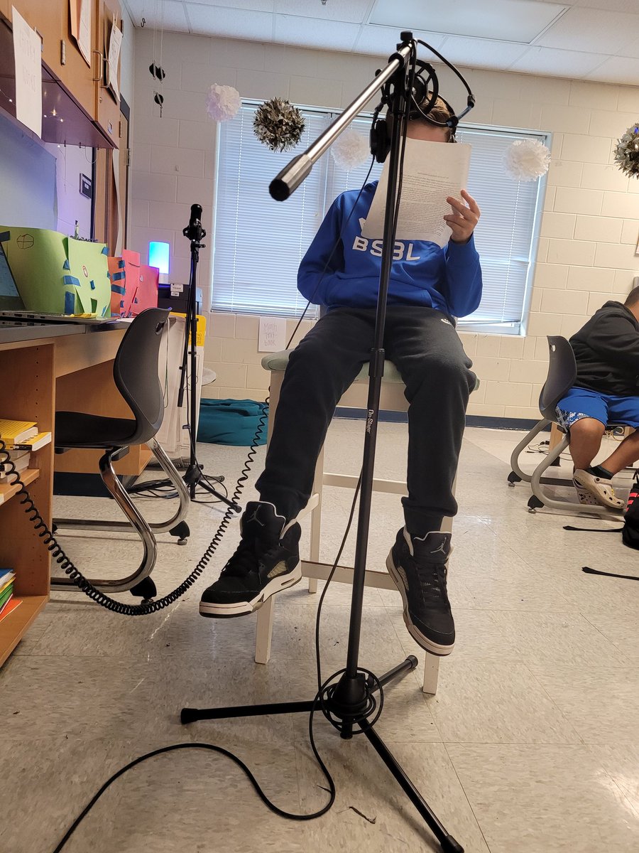 Mrs. Whitehead's class began podcasting their narrative writing today! <a href="/RAMiddle_RAMS/">Robert Anderson</a> #RAMSinspire #a5instruction