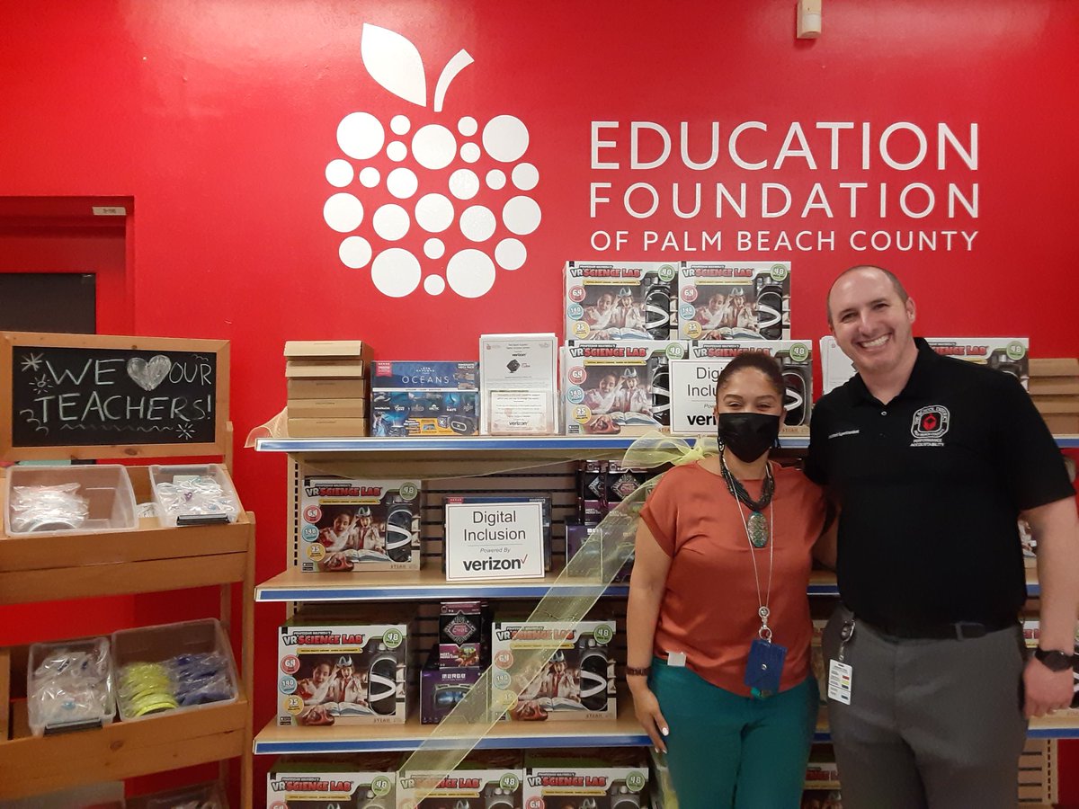Look who I ran into when picking up the generous donation of Red Apple Supplies for our <a href="/BelvedereBees/">Belvedere Elementary</a>! Thank you <a href="/DrMillerEdu/">Dr. Adam Miller</a> and Jennifer.Ethridge <a href="/EducationFdnPBC/">Education Foundation of Palm Beach County</a> for your awesome work!