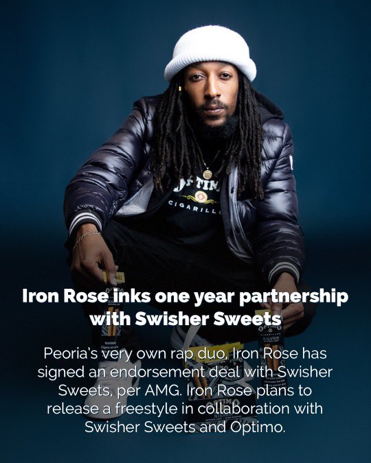 ironrosemusic's tweet photo. Itโs official ๐@10kaioken_ is a #swisherpartner โผ๏ธ ๐๐ฆพ๐น๐๐ฟ got something special droppin next week from @ironrosemusic ๐น๐ https://t.co/l8xS08Kzqi