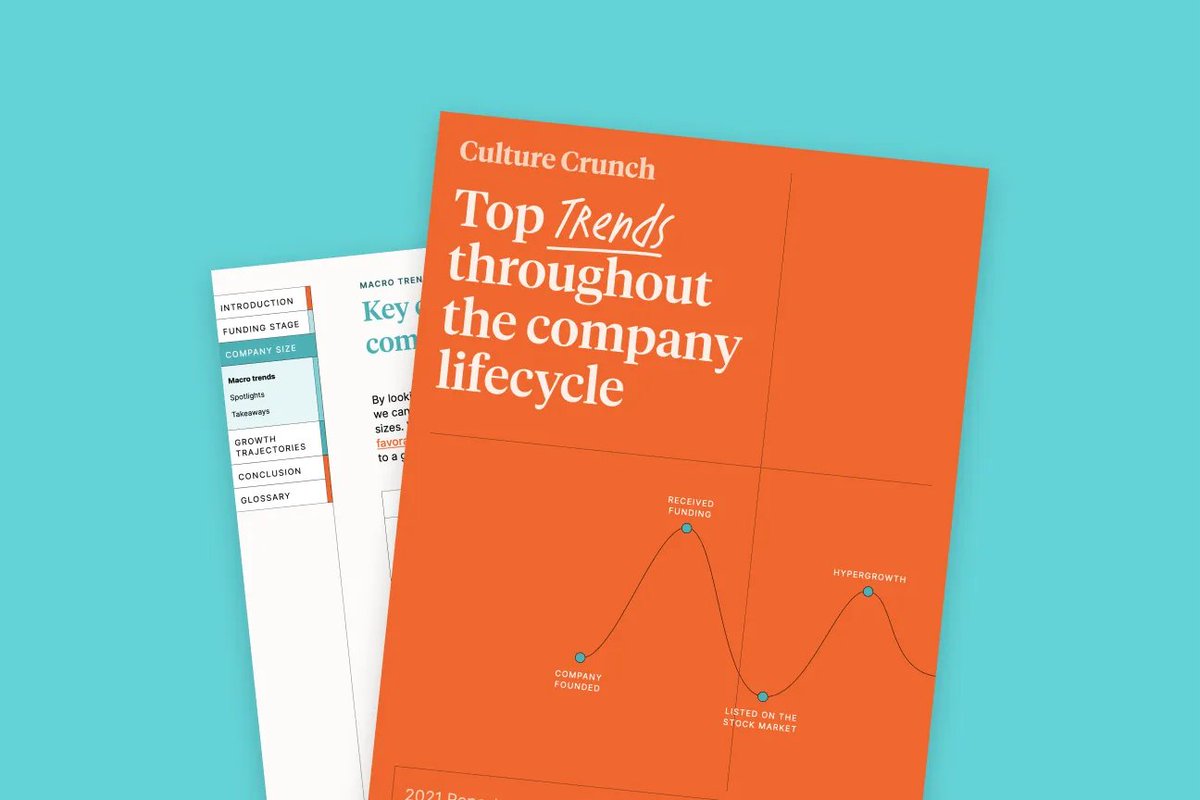 Curious about how company culture changes throughout the employee lifecycle? 

<a href="/CultureAmp/">Culture Amp</a> have published a new report exploring how company growth impacts company culture, including a framework to help teams lay the foundation for scaling culture 💞

📖 buff.ly/3ycUHmK
