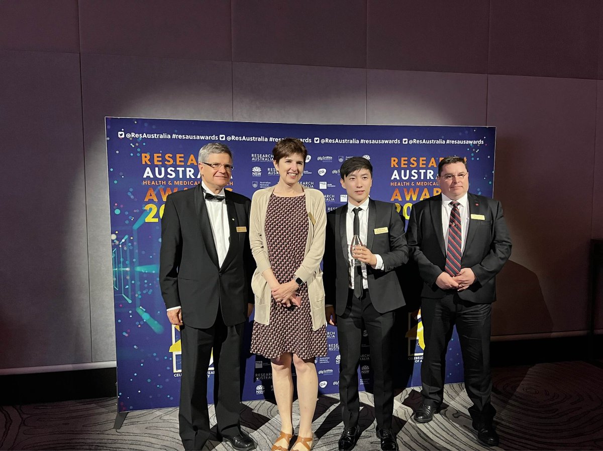 CMRI (@cmri_aus) on Twitter photo Congratulations to #Procan (<a href="/rreddel/">Roger Reddel</a>) for winning Highly Commended in the Data Innovation category at the Research Australia Awards (<a href="/ResAustralia/">Research Australia</a>) last night.
(Roger Reddel (<a href="/rreddel/">Roger Reddel</a>) and Qing Zhong pictured below) 1/ Congratulations to #Procan (<a href="/rreddel/">Roger Reddel</a>) for winning Highly Commended in the Data Innovation category at the Research Australia Awards (<a href="/ResAustralia/">Research Australia</a>) last night.
(Roger Reddel (<a href="/rreddel/">Roger Reddel</a>) and Qing Zhong pictured below) 1/