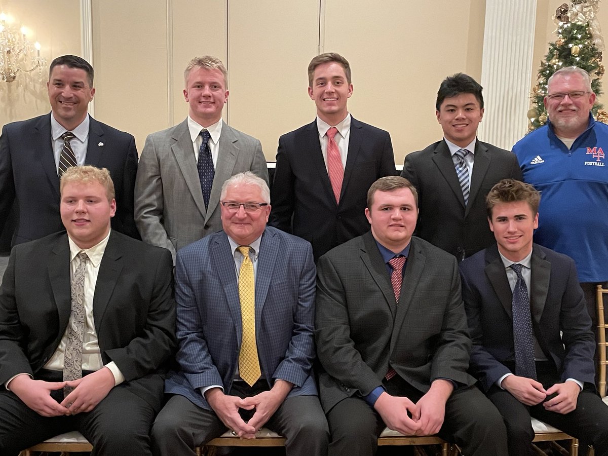 Congratulations to our six All-Conference recipients who were recognized tonight at the CCL/ESCC All-Conference banquet!  Proud of you guys!  ⁦<a href="/MarmionAD/">Marmion Athletics</a>⁩ ⁦<a href="/MarmionFB/">Marmion Football</a>⁩