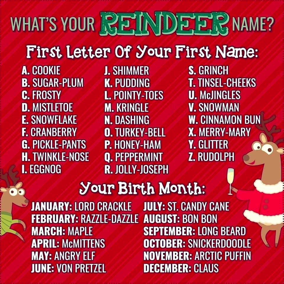 BigRedWaveNow2's tweet photo. Let’s play some #ReindeerGames! What’s your #ReinDeer Name? Mine is Sugar Plum St. Candy Cane! #Hohoho #SantaClaus https://t.co/p5srQ3k3R2
