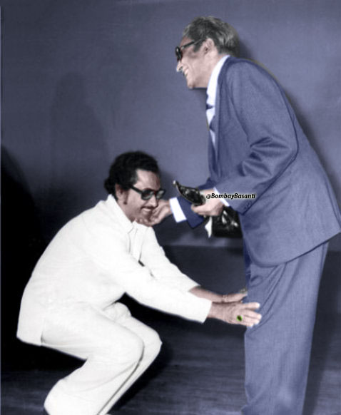 BombayBasanti's tweet photo. Remembering the iconic actor of Bollywood who played lead, negative &amp; character roles with equal ease,  #AshokKumar 🙏

With brother #KishoreKumar
#Madhubala
#DilipKumar
#dadamuni #KishoreDa #bollywoodflashback https://t.co/gWmcogAEeg
