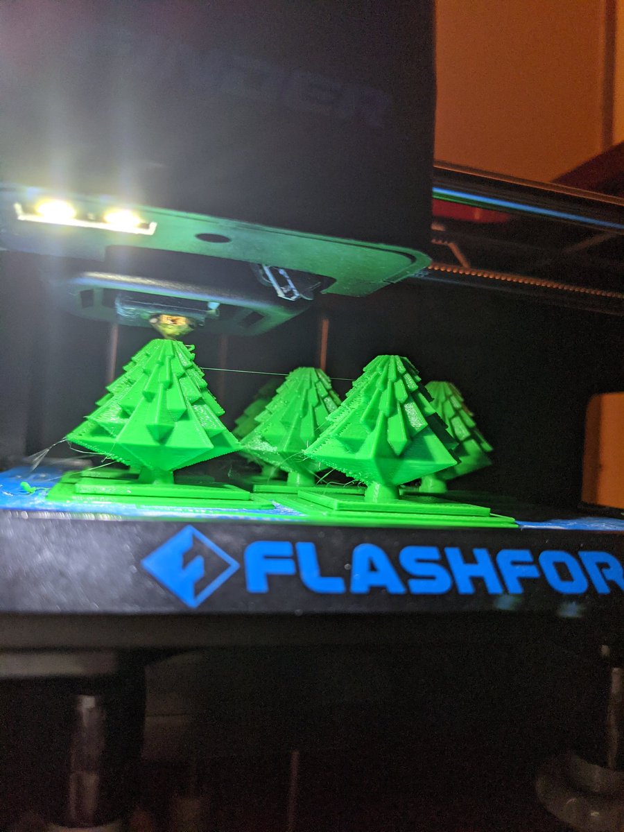 Tree Farm in the Digital Age. #3Dprinting #ornamentsales #STEAMCLUB #LESLions