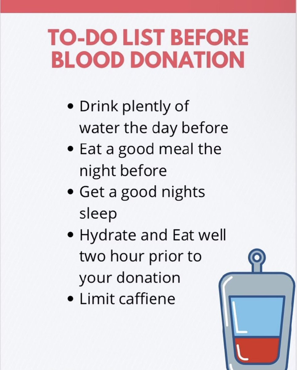 if you’re donating tomorrow!! your safety is our number one priority.