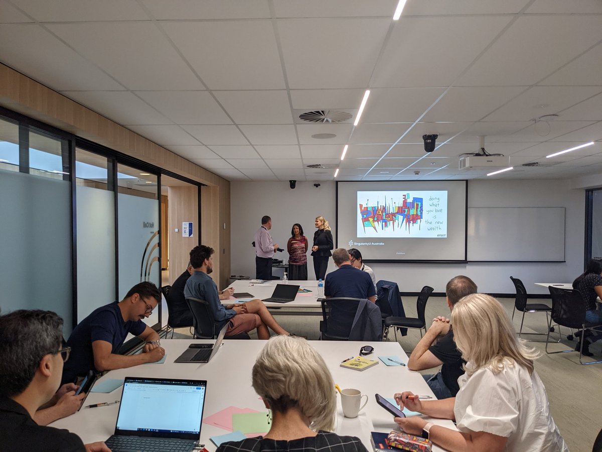 Surrounded by inspiring entrepreneurs today at #nandin as we learn from the team at <a href="/SUAustralia/">SingularityU Aus</a>💡 #ANSTOinnovation #lookahead