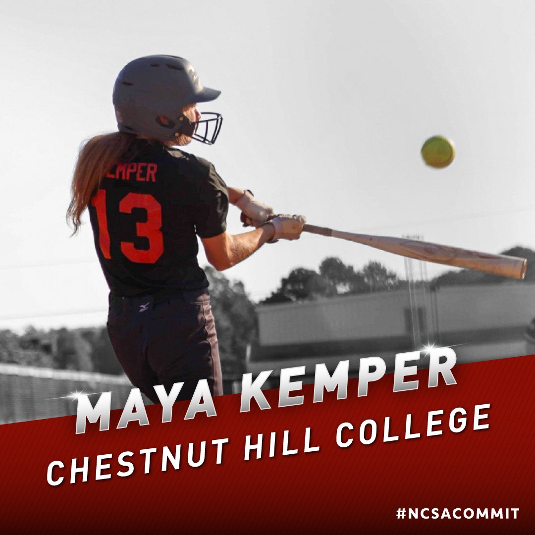 Congrats to <a href="/mayakemper13/">Maya Kemper</a>   '22 grad SS for her decision to commit to Chestnut Hill College.  #NCSAcommit  <a href="/NCSA_Softball/">NCSA Softball</a>