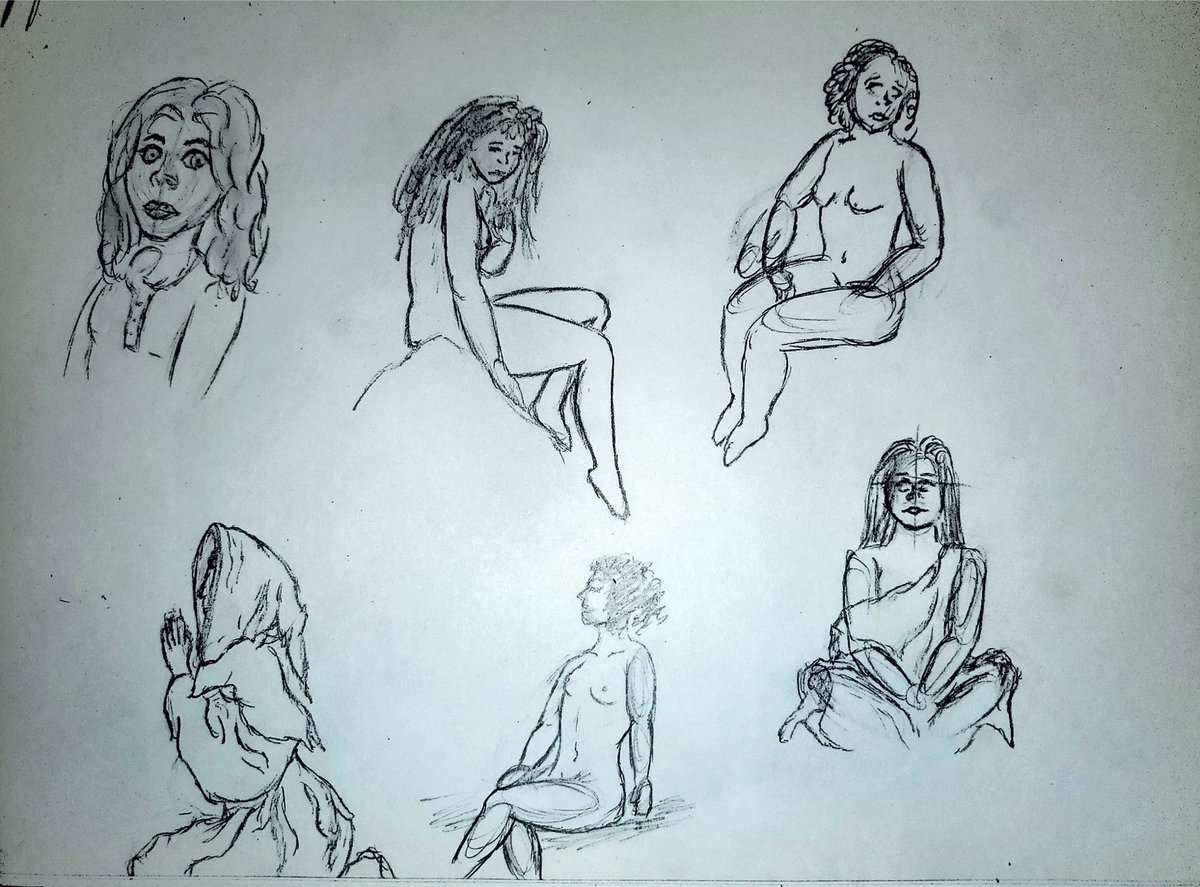 Started drawing again, this is what I did today. Hope I can make some progress. Any tips for me? #sketchdaily #drawing