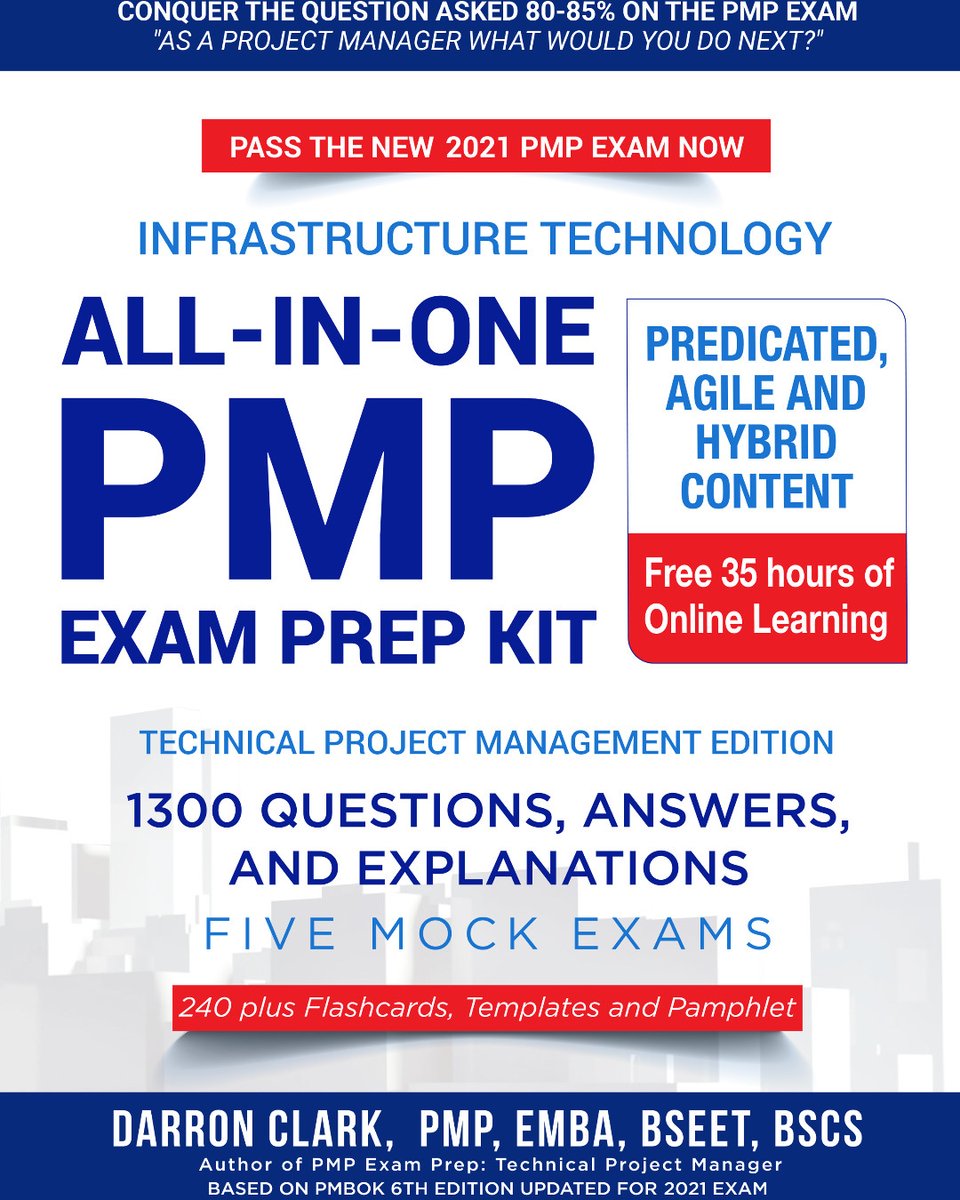 Pass the PMP ON THE FIRST TRY 

*** Supporting Pride and Diversity ***

-Earn 35 PDUs
-Free E-Learning course
-1300 questions
-5 Mock exams
- 240 Flashcards

- Passed on the first try ~Remy LeClair ★★★★★

ow.ly/UkEO50H5QPJ

Buy Now
ow.ly/6x2J50H5QPI