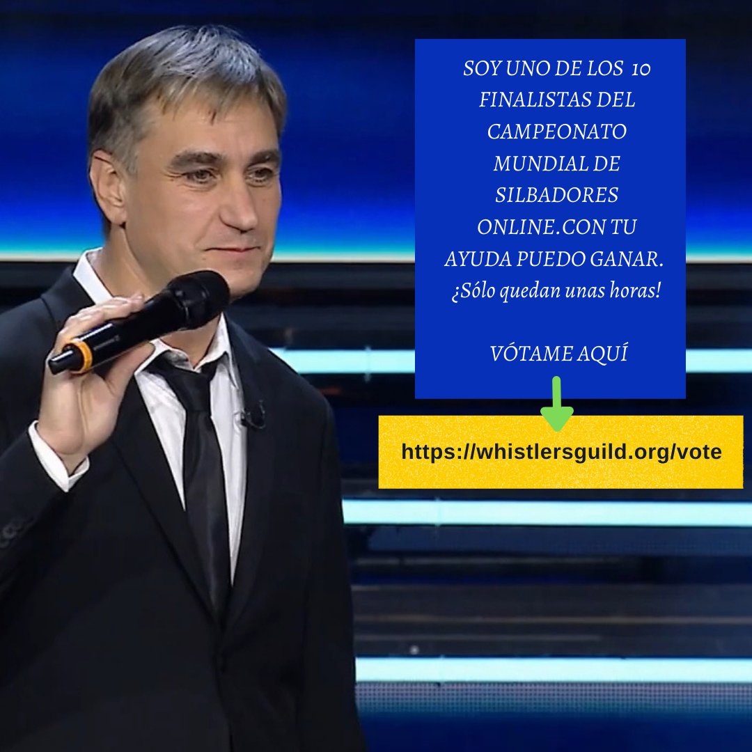 josejulio2012's tweet photo. Hola! soy uno de los 10 finalistas del Campeonato del Mundo de Silbadores online "Global Whistling Championship 2021" . Con tu ayuda puedo ganar... vótame aquí y ayúdame a difundirlo. Muchas gracias.  https://t.co/lisuEiQ7XH https://t.co/nK9AYksVqq
