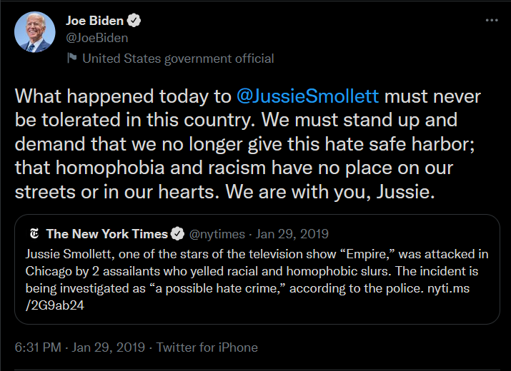 FotherKyleHam's tweet image. Jussie created this hoax to divide our nation and this is how we got Dementia Man and The Cackler in the White House. #GreatJobIdiot #LetsGoBrandon #justiceforjussie