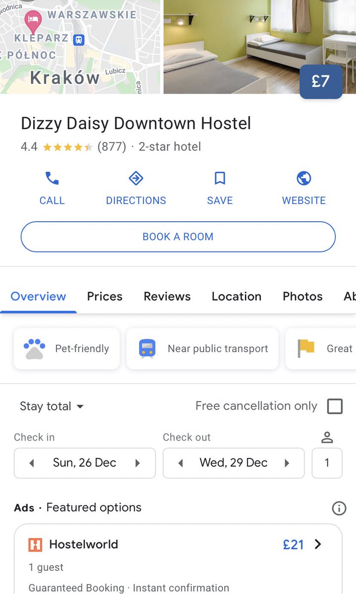 BudJetHolidays's tweet photo. 🛩 Today’s Jet-away🛩 

Kraków 🇵🇱 (26Dec-29Dec)

Get There? 🧳 

Gla - Krk ✈️ @Ryanair £ 30 r.t.

Stay Where? 🏨 

Dizzy Daisy Hostel Dizzy 😵‍💫☘️ £21, 3-nights

Total BudJet: £51

For Krakow background, food and attractions - link in bio📲 https://t.co/F5P9QRRg3X
