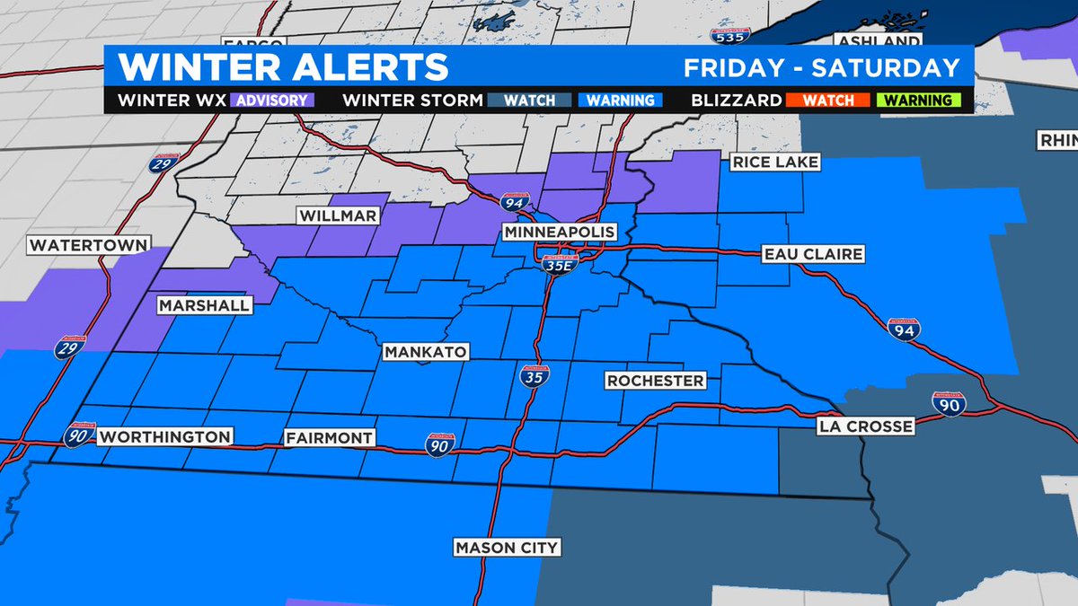 Minnesota Weather: Winter Storm Warning Issued, Significant Snow Expected Friday https://t.co/05wzR9UhYn https://t.co/yk2UGILjaW