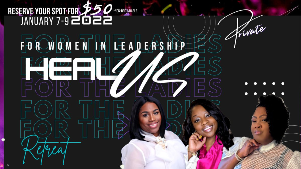 coachrobinj's tweet photo. "HEAL US" Private Women Leadership Retreat!
Something for the ladies,
NOT just any lady BUT ladies in LEADERSHIP!
A safe place to HEAL us! 
*Get on the exclusive list today via:
➡️Private invitation form
https://t.co/kYXY1TdUAX
#women #leadership #healUS #retreat https://t.co/oqiqVDDdx3