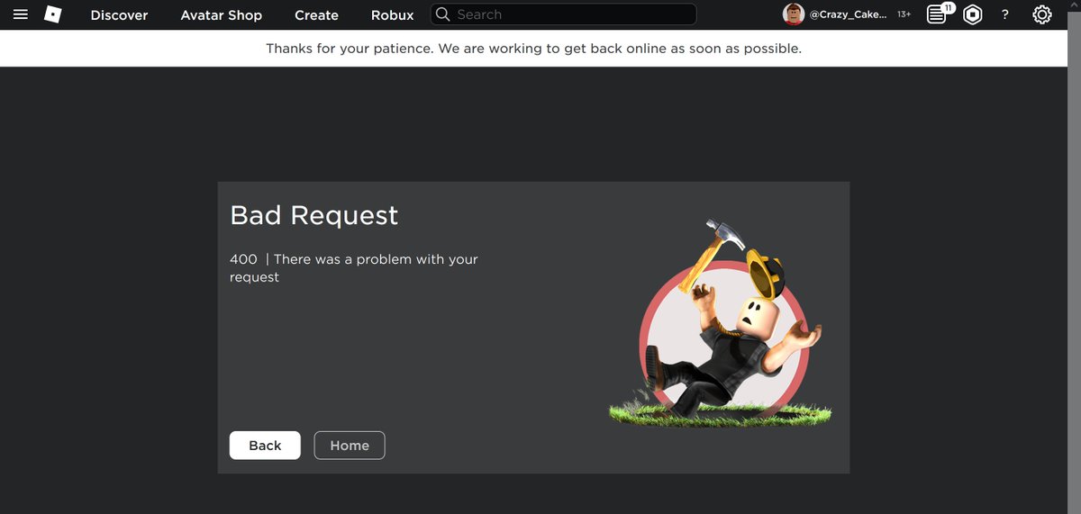 Request failed with status code 400. Роблокс сбой. все ошибки в роблоксе. ошибка 509 роблокс. roblox error code 429.