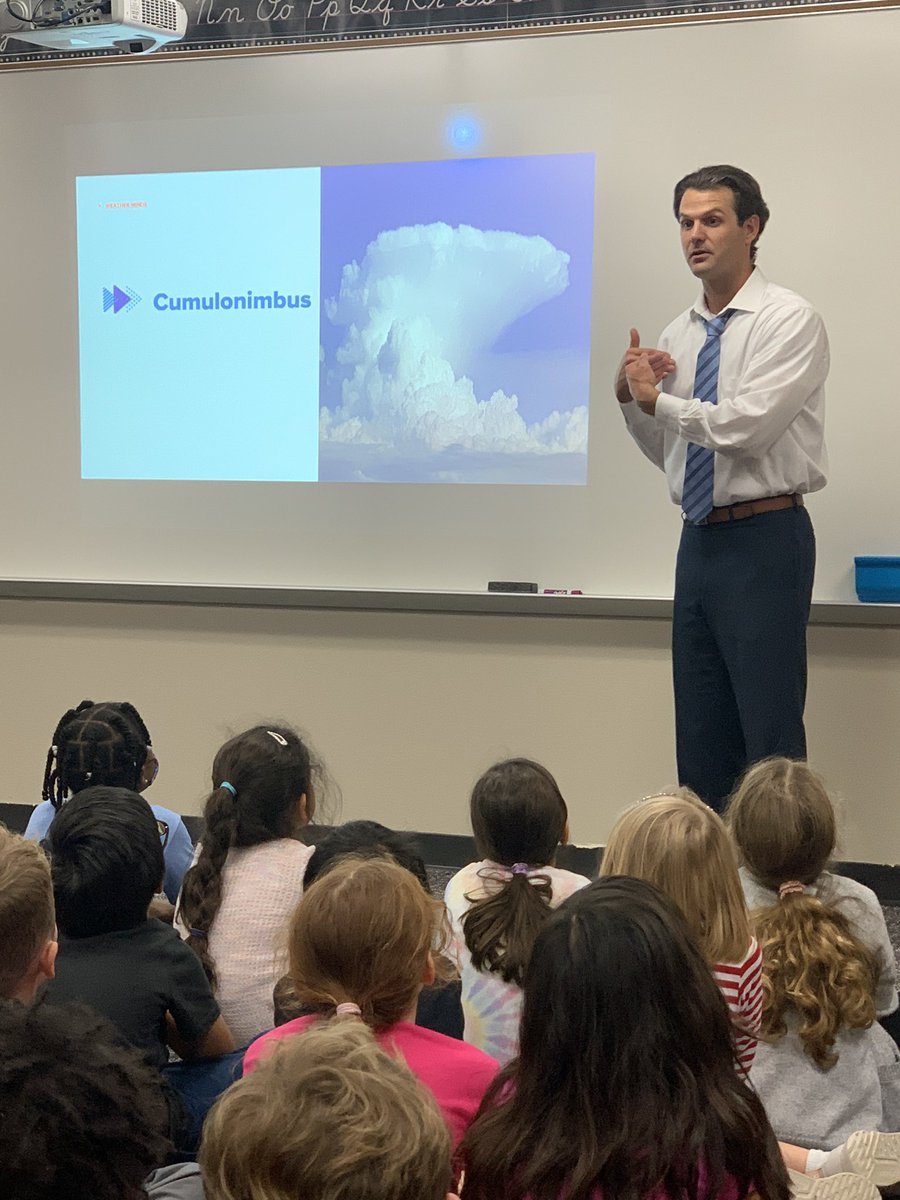 mrssmith2nd's tweet photo. Thank you @KyleWeather for visiting our second graders today!! We learned a lot about your cool job! #bbengaged https://t.co/fw6vgU2Es0