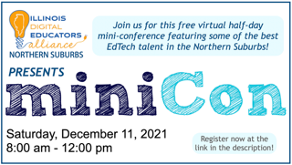 Explore how to use technology to become more efficient with @GeekTalkTeacher the Northern Suburbs MiniCon Dec. 11th. It’s FREE to attend! #ideansminicon ideaillinois.org/Northern-Subur…