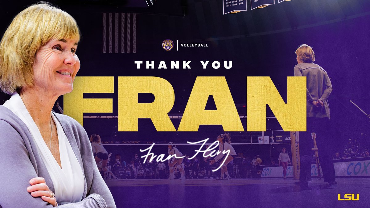 Thank you <a href="/LSUCoachFran/">Fran Flory</a>  #ForeverLSU

📄: lsul.su/31CTObh