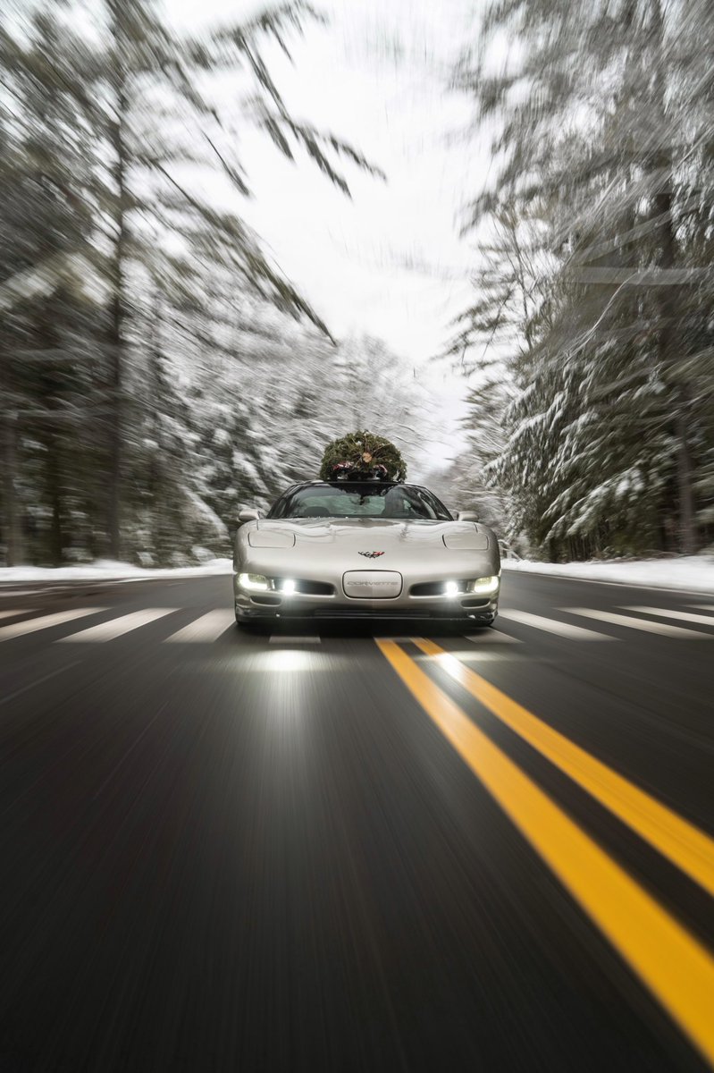 drivehub__'s tweet photo. The best way to spread Christmas cheer is driving around with a tree on your Vette for all to peer 🎅🎄
@chevrolet @CorvetteRacing @CorvetteMs @corvettemuseum https://t.co/Y0aWMc6NWF