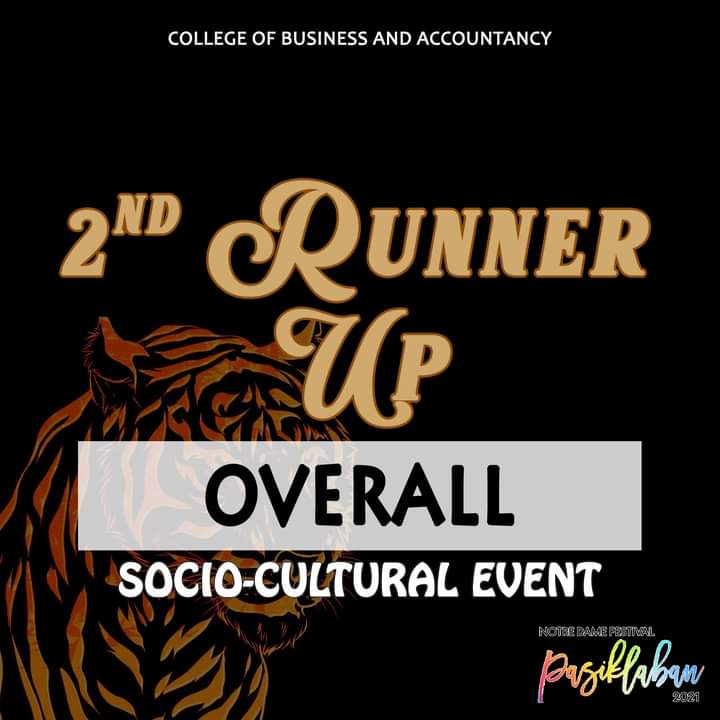 cbacouncil_ndu's tweet photo. ND FEST PASIKLABAN 2021 OVERALL 1ST RUNNER UP 🏆
#CBALagitLagi
#HomeOfTheChampions
#TheTigersWay
#NDFestPasiklaban2021 https://t.co/reZ6J1Roa5