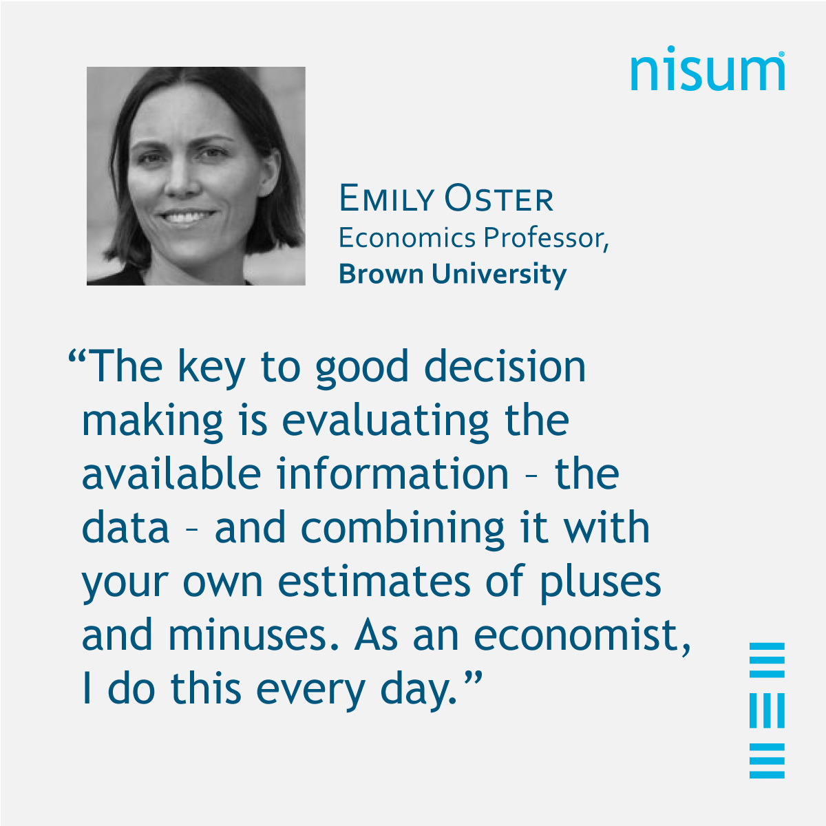 nisumtech's tweet image. Read all 9 quotes from data analytics experts to stay motivated on your #DataTransformation journey.
Access the insights! bit.ly/3lSZqEZ

@BiznessReporter @DC360_Official @TrueInfluence
#InsightsAndAnalytics #AdvancedAnalytics #BusinessGrowth #Data