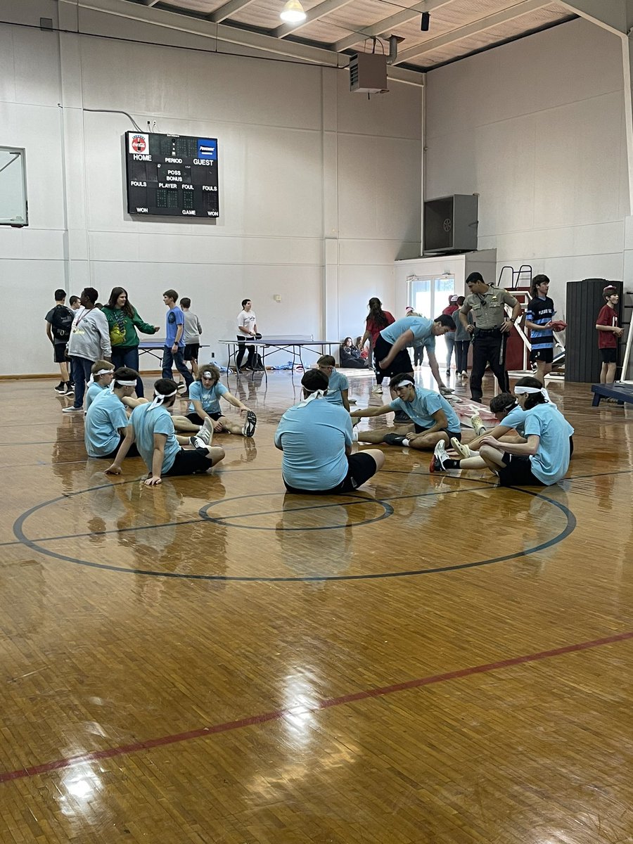 1st Dodgeball is SERIOUS at <a href="/PVHSRaiders/">Pleasant Valley High</a> 

Sitting in data meetings discussing what to do as a reward for students that showed growth and Coach Nix jumped right in the answer! 

We got to spend the afternoon playing games and dodgeball. #SwordsUp #RelentlessRaiders ❤️💙