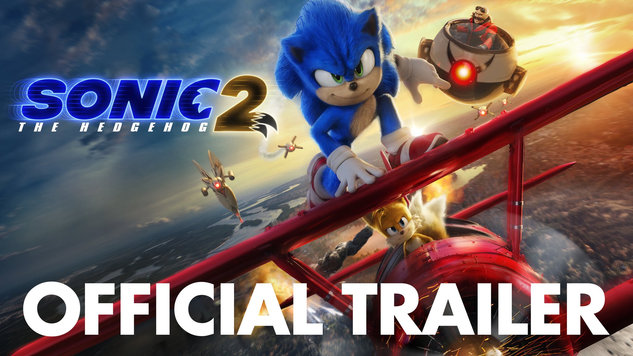 Sonic the Hedgehog 2 Official Trailer, Today's forecast calls for a 100% chance of adventure. Check out the new trailer for #SonicMovie2 and see it only in theatres April 8, 2022.