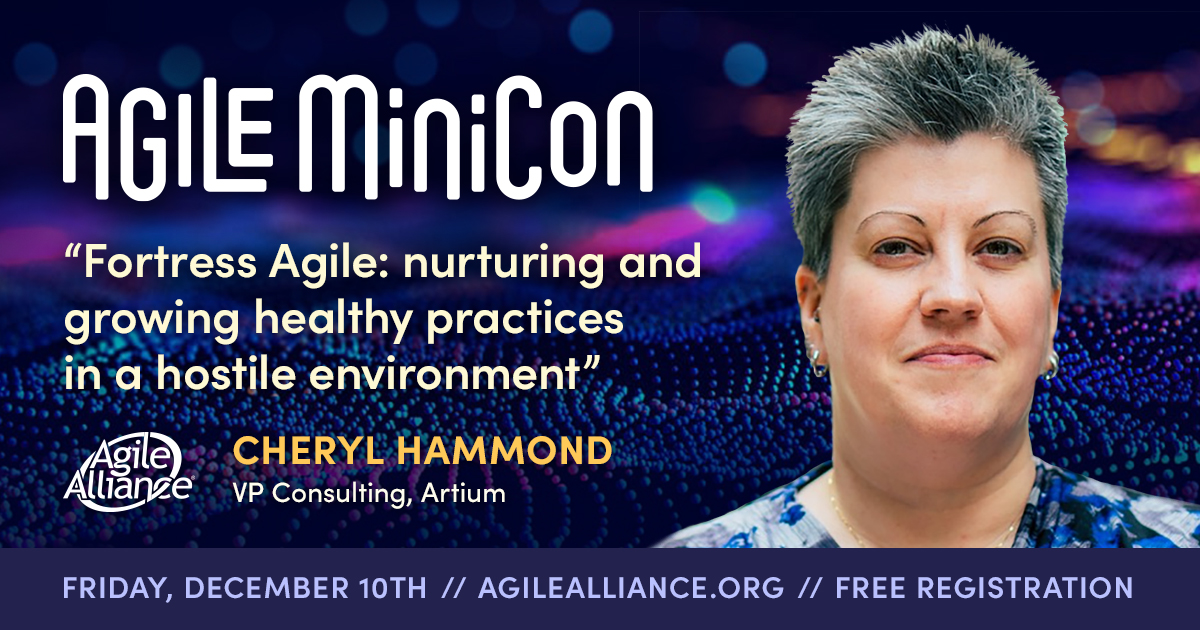 AgileAlliance's tweet image. Starting soon! Don’t miss our FREE #AgileMiniCon. Celebrate the 20th anniversary of @AgileAlliance with awesome speakers (@bsktcase, @DocOnDev, @martinalaimo), networking spaces, and more! 

JOIN US HERE: agilealliance.org/minicon

#Agile #AgileCoaching