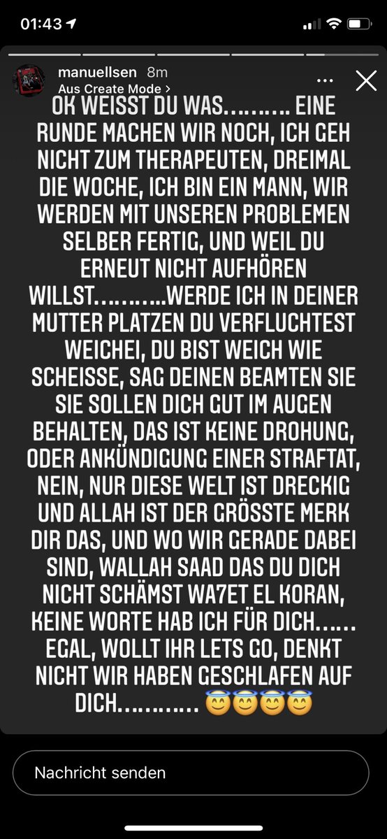 MaikDrop02's tweet photo. Was ein Äffchen. Kannst nicht mal richtig deutsch. Fickst dich Wochen mit deinem Bushido-Pseudosupport und bist auf einmal wieder getriggered?😂@bush1do1978 @babasaad85 werden dich hoffentlich weiter Nusretmäßig filetieren. Außer MemeGold warst du ja nie was anderes😂 https://t.co/7UwoWvnW5F