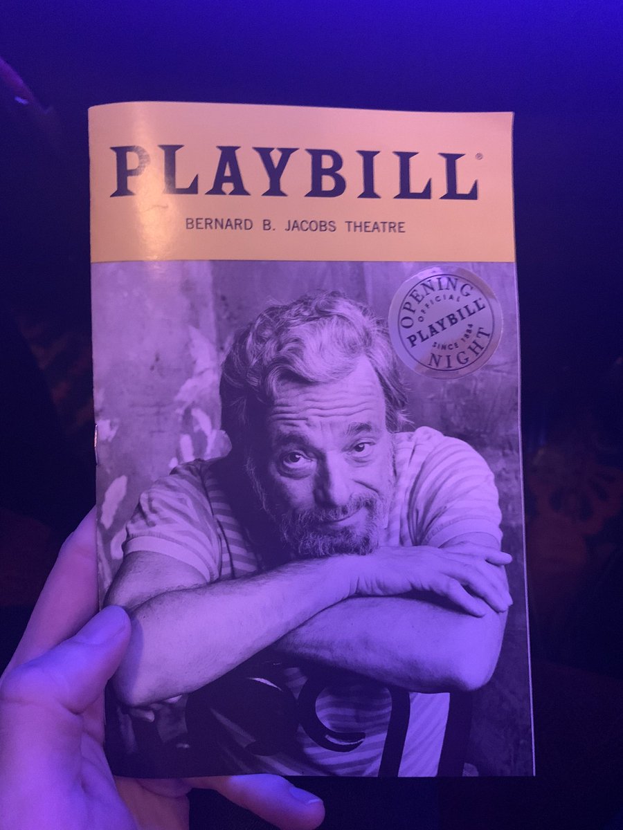 A special night on #Broadway, and a very special Playbill. <a href="/CompanyBway/">COMPANY</a>
