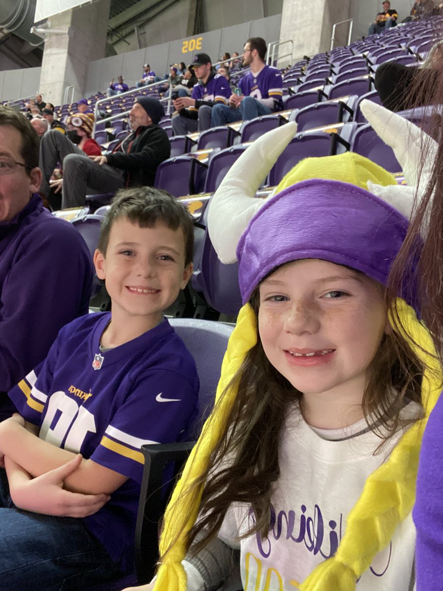 KristinW04's tweet photo. First Vikings game!! #Skol https://t.co/eezb6yKZCb