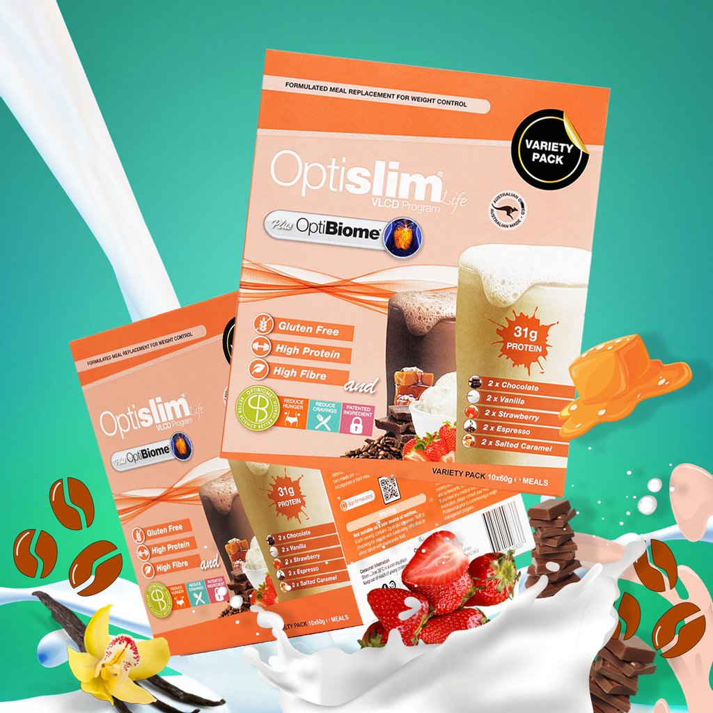 OptislimAUS's tweet photo. #Optibiome Variety Pack! Enjoy all the flavours this exciting new range has to offer, the Variety Pack includes 5 delicious flavours 2 x Vanilla, 2 x Chocolate, 2 x Espresso, 2 x Salted Caramel and 2 x Strawberry. #optislimau #optislim https://t.co/wsHnnQ5qAg