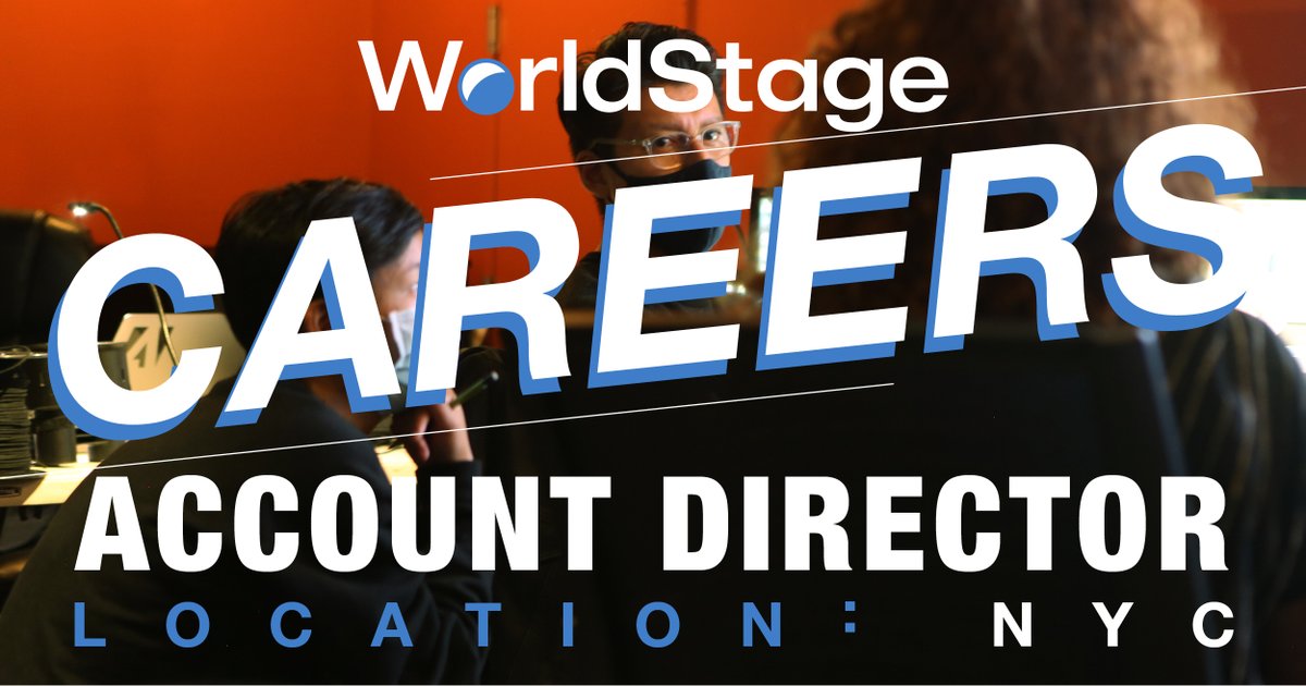 Ready for your next career move? Join Our WorldStage Team! Account Director Project Manager Lighting Projects Coordinator LED Technician Web Streaming Engineer Labor Manager Apply: worldstage.com/careers/ #TeamWorldStage #PeopleMakeTheDifference #Career #Jobs #TheUltimateResource