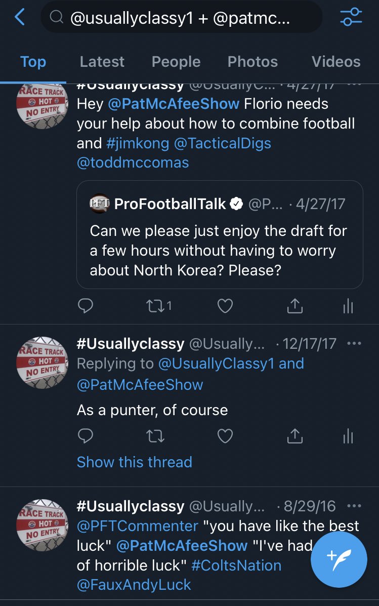 UsuallyClassy1's tweet photo. Hey @PatMcAfeeShow been getting dahn with you a long time man… super happy for you and the crew, appreciate you (scope the 2016 throwback tweets) #PMSFANDUELFAMILY https://t.co/DiTzwa0vsT